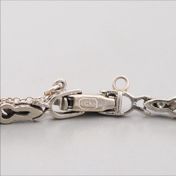 *Vintage 14K Hamilton Diamond & Emerald Watch with jewel-studded 14K watchband - Picture 7 of 10